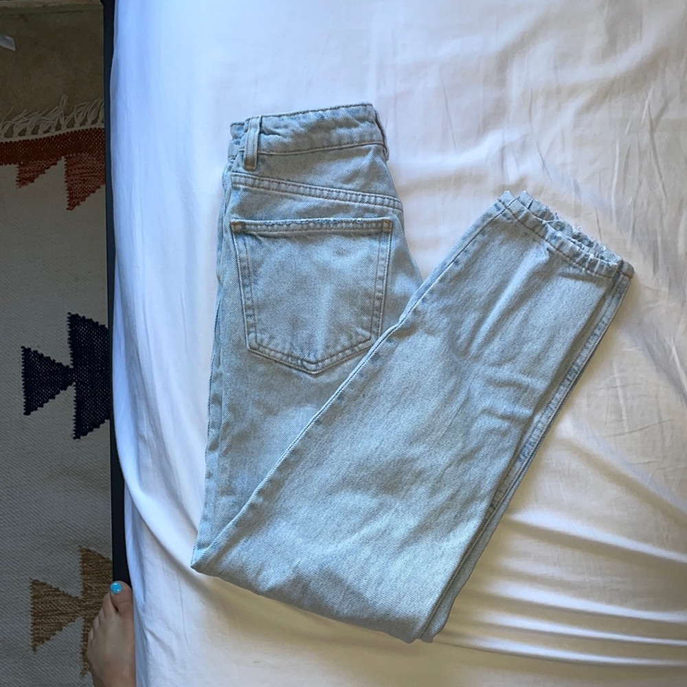 Zara High Waisted Denim Jeans